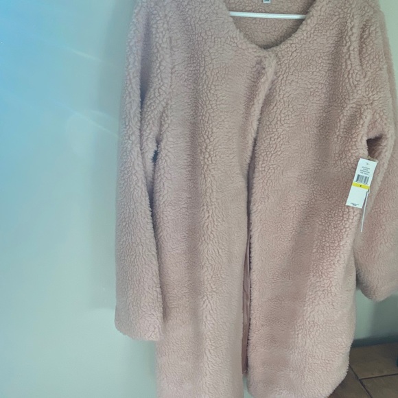 FEVER faux fur blush pink peacoat - Picture 2 of 9